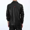 Мужские искусственные кожаные куртки Slim Fit пальто сплошной деловой пиджак мода мужские варианты повседневные мотоцикла мотоцикл LM101 21126