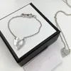 Top Luxe Designer Ketting Ketting Hart Kettingen voor Vrouwen Origineel Ontwerp Grote Kwaliteit Liefde Armband Sieraden Supply Groothandel NRJ