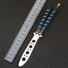 Theone Balisong BM40 Blue Black Butterfly Training Knife Not Sharp Squid BM51 BM42 BM87 Snake Sea Monster Chimilla EX10 Cyoz Swing Jilt Self Defense Trainer Knives