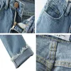 Goplu Jeans Boyfriends Hoge Taille Moeder Streetwear Denim Harem Broek Tassel Fringe Femme Grande Taille 210809