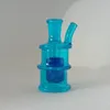 Colorful Mini Bong Oil Dab Rigs Hookah 10mm Joint Tiny Nail Glass Water Bongs Perc Bubbler Smoking Tobacco Dry Herb Recylcer Pipe