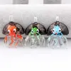 Qianbei Grossiste 6pcs Handmade Murano Lampwork Verre Mélange Mélange Couleur Fleur En Jellyfish Pendentif Collier Collier Hot Christmas Cadeau P0134 G0927