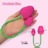 NXY Eggs Rose Toys for Women Clitoride Stimulator Vibrating Love Egg Potente capezzolo Vacuum Sucker Vibratore Articoli femminili Adulti 18 1124