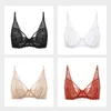 DOBREVA Femmes Dentelle Maille Sexy Bralette Minimizer Sans Doublure Soutien-Gorge À Armatures 211110