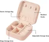 Travel Portable Jewellery Boxes Storage Organizer PU Leather Display Case Necklace Earrings Rings Jewelry Holder Jewelry Cases