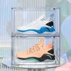 Display a 360 gradi senza vicoli ciechi Scatola per scarpe Completamente trasparente anti ossidante Scarpiera da collezione Organizzatore per sneaker sportive