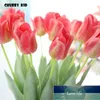 10 sztuk / partia! Hurtownie Drukowanie 3D Prawdziwe Dotknij Sztuczne Tulipany Hi-Q Latex Flowers Long Tulip Fałszywy Dekoracyjny Dekoracyjny Holenderski Tulip1 ​​Cena fabryczna Ekspert Design Quality