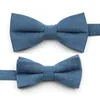 Suede Bow Tie Solid Color Soft Classic Shirts Bowtie Bowknot Adult Barn Fjärilskravar för bröllop Jul Present224o