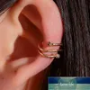 Pendientes de clip de la oreja coreana Pendientes de cristal de la estrella de la estrella para las mujeres sin agujero Joyas Fake Pendiente de un solo oreja Earings Kolczyki Precio de fábrica Experto de calidad de diseño