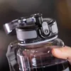 Uzspace vattenflaska Stor 1 liter BPA gratis läckage proof gym flaska för fitness eller sport utomhus 211013