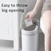 8L Trash Can kitchen Automatic Household Bathroom Storage Bucket Toilet Waterproof Narrow Seam bedroom Smart Sensor Garbage Bin 211215