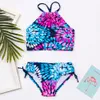 Blumendruck Mädchen Badeanzug Bademode Bunte Kinder Bikinis Sommer Bikini Kinder Biquini Infantil Badeanzug A366