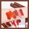 Dudak Gloss 6 Renkler Çikolata Dudaklar Sır Doğal Su Geçirmez Mat Ruj Pürüzsüz Nemlendirici Kozmetik Makyaj Aracı Toptan