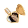 Collier médaillon personnalisé en forme de cœur qui contient des photos Po garder quelqu'un près de vous bijoux personnalisés en cuivre Personal327W