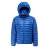 Ultra licht herfst winter mode merk eenden donsjack mannen capuchon waterdichte streetwear veren jas warm 2111206