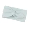 Cute Baby Girls Kids Turban Fashion Cotton Bow Knot Solid Headband Bow Hair Bands Head Wrap4372375