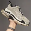 2023 En Kaliteli Crystal Clear SolePlatform Rahat Ayakkabılar Erkek Kadın Siyah Sole Vintage Sneakers Moda Eğitmenler Eur 36-45