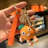 Cartoon Pendant Cute Fruit Leather Bag Car Plastic Soft Rubber Doll Key Ring Keychain Accessories Jewelry Festivals Gift G1019