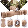 Salt And Pepper Mill Wood Manual Shakers With Adjustable Ceramic Grinder Spare Rotor - Kitchen Accessories 210712
