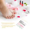 Confezioni regalo 5 set / 120 pezzi Stampa sulle unghie dei piedi Unghie dei piedi artificiali piene