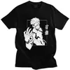 카와이이 쿨 애니메이션 Jujutsu Kaisen T 셔츠 남성 짧은 소매 만화 그래픽 티셔츠 코튼 티셔츠 Ryomen Sukuna 티 탑 의류 Y0408