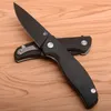 DC ontwerp DC-A6 Shirogorov PA90S flipper zakmes real Satin Blade Zwart Camping tactische EDC tools