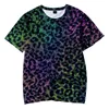 Camisetas masculinas camisetas masculinas camisetas estampas de leopardo unissex colorir camise