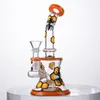 Unika bi stil glas bongs 7 tums hookahs olja dab riggen mini riggar bägare Bong 5mm tjocka vattenrör med 14mm kvinnlig led