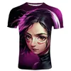 Alita Battle Angel 3D Печатная Футболка Стиль Мужчины Мужчины Женщины Женщины Streetwear Повседневная Футболка Мода Хип-Хоп Футболка Унисекс О-Шеи Топы X0621