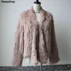 Vinter Höst Kvinnor Real Fur Coat Kvinnor Kvinnor Köttfärs Jacka Casual Tjock Varm Fashion Slim Overcoat Kläder 211122