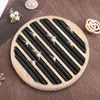Hooks & Rails 1 Pc Rings Display Tray Wooden Round Ring Holder Showing Plate Jewelry Organizer Showcase For Shop