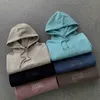 Kith Hoodie 2021FW Gelgit Marka Ağır Pamuk Sonbahar Düğmesi Mektubu Nakış Kapüşonlu Kazak Erkekler Yüksek Sokak Rhude 3 7fad 115 838