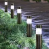 Gazonglampen Roestvrij staal licht Outdoor Garden Landschap Straatverlichting Villa Pillar LED Witte achtertuin Decoratie