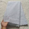 Miqier высококачественный африканский нигерийский тюль кружевная ткань 100% хлопчатобумажная ткань 2.5yards кружевной ткани швейцарские воета кружева свадебное платье 210702