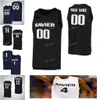 SJ NCAA College Xavier Musketeers Basketball Jersey 2 Dahmir Bishop Kyle Castlin 20 Ramon Singh 21 Zak Swetye 22 Dieonte Miles cousu sur mesure