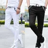 Newest Men Formal Business Pants Slim Casual Straight Leg Trousers Comfy Stretch Pockets Pants X0621