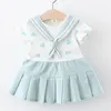 Dresses Baby Summer Born Girls Cute Dress Print Heart Księżniczka Kostium Maluch Piękne ubrania 210429