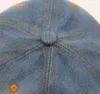 Fashion Washed Denim Curved Baseball Cap Plain Blue Jean Hat Adjustable Strapback For Adult Mens Womens Spring Summer Autumn Winter Cotton Cowboys Sun Visor 5 Colors