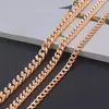 Chains Anietna 7 5mm 60cm Curb Hip Hop Necklace For Men Cool 585 Rose Gold Color Choker Link Jewelry Gift Party Collar Hombre260a