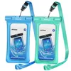 Amerikaanse voorraad 2 Pack Floweerbare Waterdichte gevallen Dry Bag Mobiel Pouch voor iPhone X / 8/8 Plus / 7/7 Plus Google Pixel LG Samsung Galaxy en A32