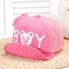 Spring and summer Boy Cub dot printed Baby Hat NEW soft edge children's net Hat Baby Hat