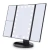Tri-Dobro 21 LED luzes 2x 3x ampliação Touch Screen Desktop Mirror