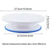 Cake Turntable DIY Decorating Tools Anti slip Cakes Plate Rotating Rotary Table Pastry Supplies Baking Tool Round Revoing Dessert Stand JY0667