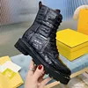 Top Womens Boots Brand Genuine Leather thick bottom Martin boot Platform Flat heel Shoes Size 35-42 With box