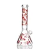 2021 Mushroom Beaker Bong hookah 5mm thick GLOW IN THE DARK glass water pipe oil rig dab recycler smoking accessories bowl