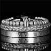3pcs conjunto de brazalete de la corona de la corona de la corona de la corona de la corona de lujo de lujo pulseiras abiertas pulseras ajustables pareja joyer￭a G9575724