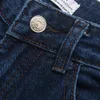 Femme jean taille haute vêtements Denim vêtements bleu marine Streetwear Vintage qualité mode Harajuku pantalon droit 210520