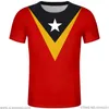 Timor Wschód T Shirt Darmowy Niestandardowy Numer Nazwa TMP T-shirt Nation Flag Portugalski Republika TP Leste College Drukuj Zdjęcie X0602