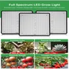전체 스펙트럼 성장 빛 1000W LED 패널 식물 조명 AC85-265V 실내 성장 꽃 LED 초본 식물 텐트 램프