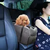 Housses de siège de voiture pour chien, Console de commande, nid pour animaux de compagnie, accoudoir Portable pour chat, tapis en coton PP hautement élastique, lit de voyage